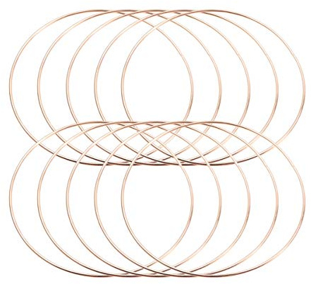 Healifty Traumfänger Ringe 6.5 cm 10 Stück Deko Metallring Set Zum Basteln Und Makramee Zubehör Für Kreative Traumfänger Projekte