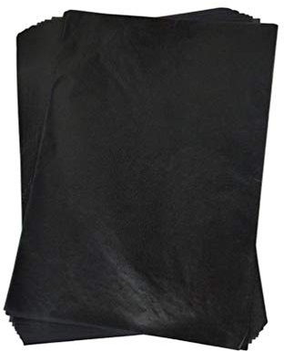 NUOBESTY 100stücke Schwarzes Graphit-transferpapier Zum Übertragen Von Mustern Und Bildern Holz Papier Leinwand Und Andere Künstlerische Oberflächen Einfach Zu Verwenden Für Brandmalerei Un