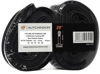 HUTCHINSON - Cámara de aire - Estándar - Cámara de aire - Resistencia y a prueba de pinchazos - Bicicleta de carretera - Válvula Presta - Grosor 0,9 mm - 48 MM - 29 x 1,70-2,35 - Juego de 2