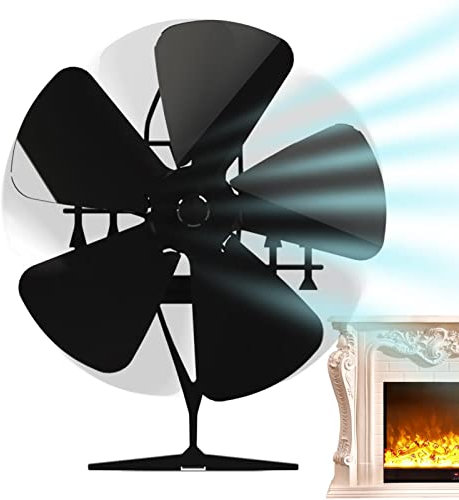 GUOHUA Ventilatore per Camino,Termoventilatore per Stufa a Legna | Termoventilatore Termoelettrico Stufa a Legna a Risparmio Energetico per Camino