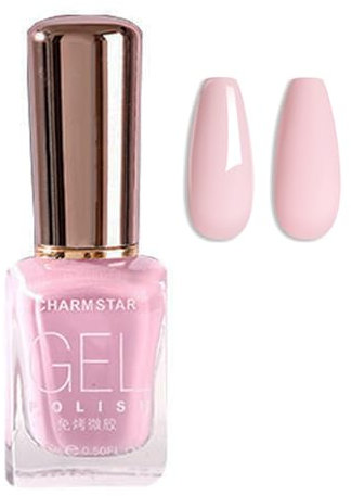 Pink Nail Polish,Quick Dry Long Lasting Nail Varnish Pastel Nail Polish Non-Toxic Formula Breathable Winter Milky Pink Polishs Without UV Lamp Low Odor Gift For Woman Home DIY Nail Art,15ml