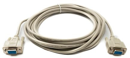 System-S D Sub Câble 5 m 9 broches femelle vers femelle RS232 DB9 Adaptateur Gris