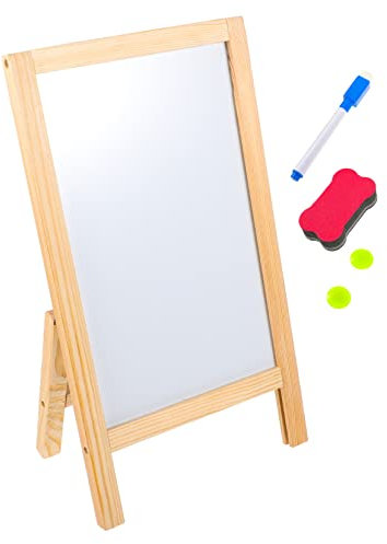 Yardwe Holztafel Kreidetafel Mit Holzrahmen Dekoratives Kleines Schreibschild Langlebige Holztafel Für Menü Mitteilung Und Party Magnetisch Einseitig Rustikales Chalkboard Für Buffet Und