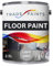 Heavy Duty Quick Dry Floor Paint - Garage, Workshop, Warehouse, Industrial Floor Paint - Ideal For Concrete, Stone, Brick, Wood & Metal (Light Grey 00A05, 2.5 l Pack of 1)