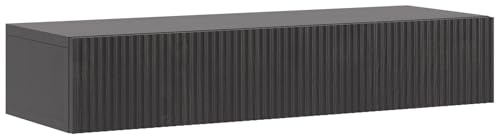 Selsey Konsolentisch Mit Schublade Beistelltisch 90 cm Eingangstisch Konsole Schminktisch Hängend Portland Schwarz Nolie