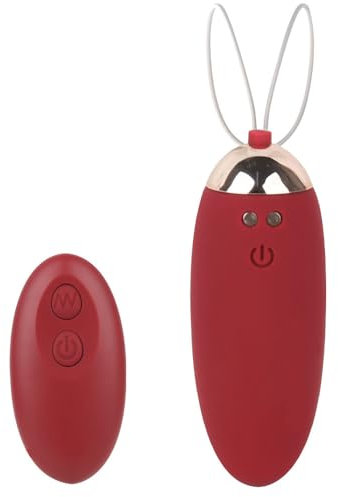 GKLWEJ Vibratore bullet, vibratori con stimolazione del clitoride, 10 modalità di vibrazione, uovo vibrante per donne con telecomando, vibratore silenzioso, potente