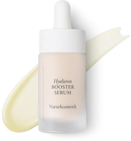 Hyaluron Booster Serum 30ml - Aufgepolstertes Hautbild, gestraffte Konturen | Mit Bio-Molke, pflanzlichem Hyaluron, Oliven-Wirkkomplex, Vitamin E, Sheabutter & Squalan