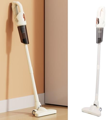 Sustvita Aspiradora directa inalámbrica, succión potente 10000PA con cepillo giratorio de 270 °, filtro de lavado, ideal para limpiar el cabello en casa, coche y mascotas