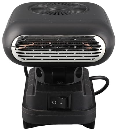 Gonetre Autheizung, Heizlüfter -Raumheizung, elektrische Heizung, 90 Grad schwenkbar, 2 Temperaturstufen, tragbare USB-Raumheizung für BL1830, BL1850, BL1840, BL1845, BL1815, BL1820,