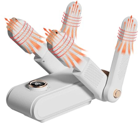 Séchoir à Chaussures Électrique - Timer 3 Niveaux Chauffeur Bottes,Séchoirs À Bottes De Travail Pliables,Pour Saisons Pluvieuses Mois D'hiver Voyage Aventures En Plein Air Séjours De Camping Maison