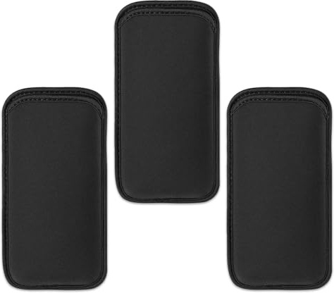EJUFNS 3 Universal Mobile Phone Protective Covers, Neoprene Sock-Style Design, Shockproof And Scratch-Resistant Function, Lightweight Fit, Portable Storage Accessories. black
