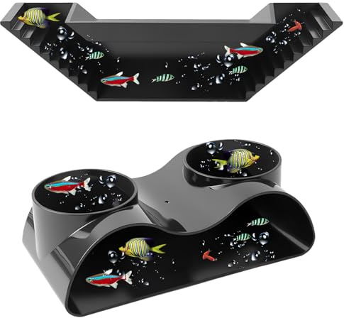 LCFVOFU Grotta per acquario, in plastica, 2 misure (17,6 cm e 21 cm), tunnel sotterraneo con 2 ingressi, per pesce gatto, granchi, pesci (dolce e acqua di mare)
