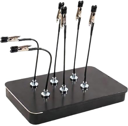 Wsymxuo 15-piece Model Making Support Set with Door, Clamps, Modeling Tools, Spray Clamp Function, Metal, Suitable for Hobbyists, 15 pieces Clip