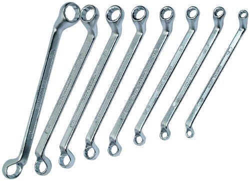 Brüder Mannesmann Ringschlüsselsatz, 6-22 mm, Chrom-Vanadium, 8-teilig | M 140-08DIN