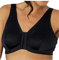 Eden House Ladies Front Fastening Bra Non Wired Magic Cotton Bra Black 16