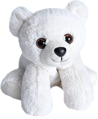 Wild Republic 16246 Republic Hug'ems Plüschtier, Kuscheltier, Eisbär 18cm