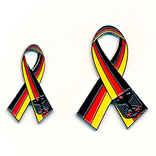 hegibaer 2 Deutschlan​d Schleifen Ribbon Loop Nostalgie Retro Edel Pin Anstecker 0868/0867