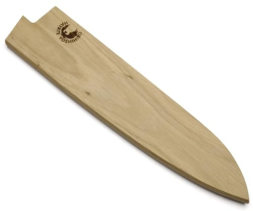 Yoshihiro Magnetic Oak Wood Saya Cover Blade Protector for Gyuto Knife 8.25 IN (210mm)