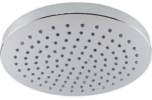 Sanixa JL12RD Regenbrause rund 20 cm Regendusche Duschkopf Regen Wellness-Dusche Bad Zubehör Austattung Brausekopf Kopfbrause Duschbrause Kopfdusche silber chrom
