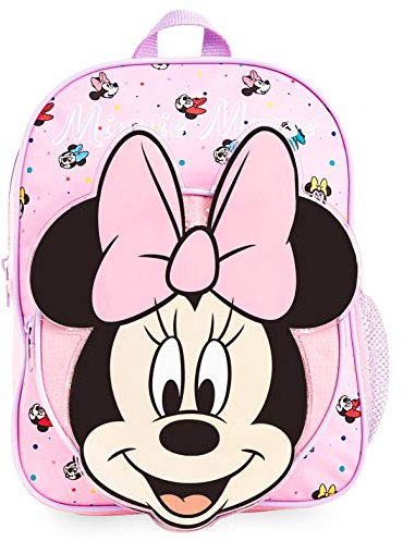 Disney Minnie Zainetto Bambina Zainetto Asilo Bambina Elementare Zaino Minnie Marie Aristogatti Zaino Bambina per Scuola Materna Viaggi Regalo Bambine (Rosa Minnie)