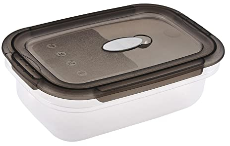 keeeper Contenitore per Microonde/Congelatore 2in1 Laura, 0,6 L, Polipropilene, 17 x 11 x 6 cm, Trasparente, Crystal Grey (Grigio)