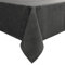 smiry Linen Table Cloth Rectangle 140x180 cm Wipe Clean Tablecloth Water Resistant Table Cover for Kitchen, Party Decorations - Dark Grey