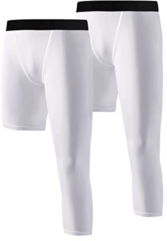 Valcatch Garçons One Legging à Une Jambe de Compression pour Basketball Course à Pied Jeunes Enfants Pantalon de Sport Couche de Base Sportive 6-14Y
