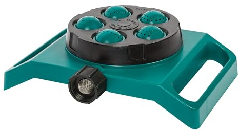 Gilmour Adjustable 5 Pattern Spot Sprinkler, Multi Pattern Sprinkler Head for Targeted Coverage in Flower Beds and Vegetable Gardens