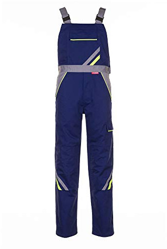 Planam Men;Women Visline Dungarees Visline Size 52 in black/orange/zinc (pack of 1)