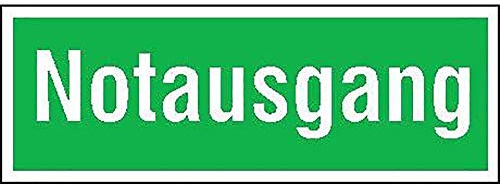 Format 4044589054326 Aluminiumschild, 105 x 297 mm, Notausgang