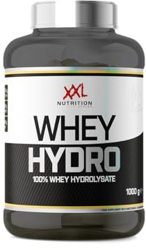 XXL Nutrition - Whey Hydro - Hydrolysiertes Whey Isolat, Eiweiss Pulver, Schneller Aufnahme, 87,5% Eiweißgehalt, Hohem Anteil EAAs & BCAAs - 1000 Gramm - Schokolade