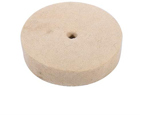 GOTOTOP Felt Polishing Wheels, 4 Inch Round Wool Polishing Wheel, Soft Felt Polishing Disc 100x25mm