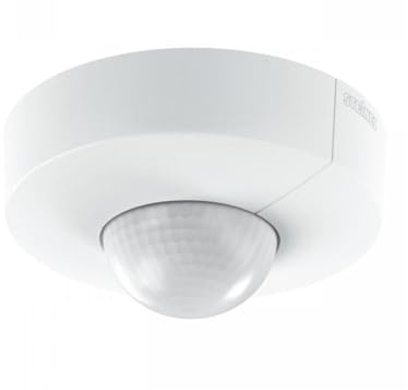 Steinel Bewegungsmelder IS 3360-R KNX Weiß, PIR Aufputz-Deckensensor, 360° Erfassungswinkel, max. 20 m Reichweite