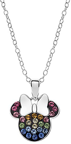Disney Mädchen-Kinderkette 925er Silber 25 Kristall One Size 88407351
