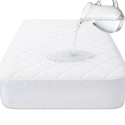 Protège-matelas imperméable pour petit lit double 1,2 m – Housse de matelas ajustée avec protection imperméable, doux et respirant, ajustement sûr, lavable en machine