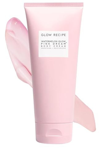 Glow Recipe Watermelon Glow Pink Dream Körpercreme, Hyaluronsäure, Körperbutter-Lotion, zur Reparatur der Hautbarriere, nicht fettende Körpercreme, aufhellende Feuchtigkeitscreme mit