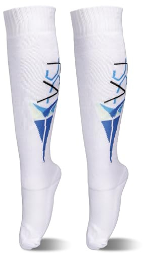 HERCHR Calcetines de Esgrima, Calcetines Largos Transpirables de Algodón Absorba el Sudor Medias Protectoras Elásticas para Esgrima Sudor y Calcetines de Carrera Comprimidos para Niños y Adultos