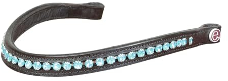 e EQUITYUM, Swarovski Reit-Vorderseite, weiche und strapazierfähige Materialien, bequem und effizient, hochwertige Dekoration, einzigartiger Stil (Vollbraun)