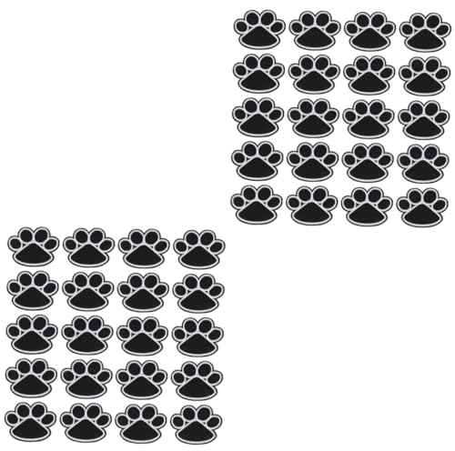 NUOBESTY 40stücke Hundepfoten Aufnäher Bestickte Flicken Für Kleidung Bügel Und Nähanwendungen Niedliche Garment Patches Für Diy-projekte Und Kreative Bastelarbeiten