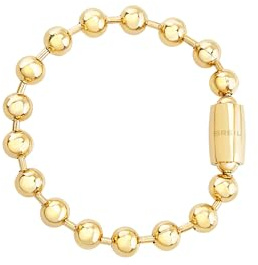 Breil, Collezione Magnetica System, Bracciale Donna Small La Bulle Dorée in Acciaio Lucido Effetto Specchio, Pratica Chiusura con Magnete, Idea Regalo Donna