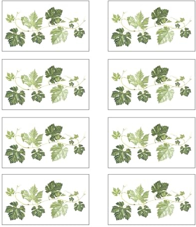 94Inch Ivy Wall Stickers, Green Vine Leaves Hanging Plants Decor Set | Self adhesive, home living room bedroom, removable decal, evergreen art, large coverage, practical quality carry duo