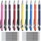 Hengxinchen Kugelschreiber Hochwertig, 10 Stk Super Haltbar Druckkugelschreibe mit 20 Stk Nachfüllungen, Kugelschreiber Set Bunte, 2 in 1 Ergonomische Kugelschreiber mit Touchpen für Büro und Haushalt