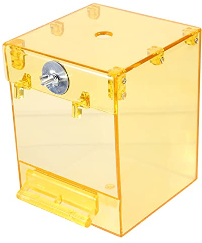 BELLIFFY Hängende Vogeldusche Für Papageien Transparente Badebox Für Wellensittiche Nymphensittiche Und Andere Kleine Vögel Stressabbau Und Erhöhte Aktivität Robustes Leichtes