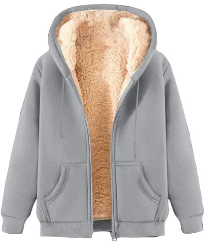 Yolimok Mens Fleece Jackets Full Zip,Cardigans For Men Uk Zip Up Hoodie With Hood Sherpa Fleece Jackets Men Fleece Hoodie Long Sleeve Windproof Warm Tops Thick Coats With Pockets Outerwear