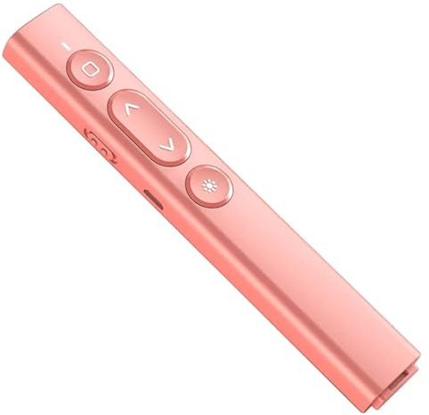 Drahtloser Presenter Fernbedienung Präsentation Clicker mit Hyperlink Lautstärkeregler Smart Board Diashow Power Point PPT Clicker für Laptop/Computer/Büro Klassenzimmer Meeting Vortrag