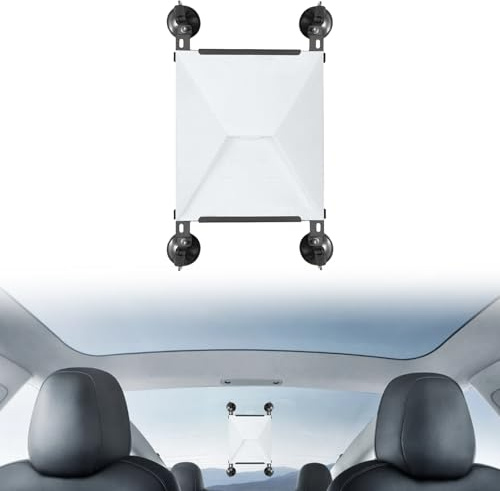 YWNYT Starlink Mini supporto per tettuccio parasole per stabile ricezione satellitare, Starlink mini supporto auto per finestrini auto e tettucci solari, supporto portatile a ventosa