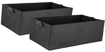 SEWOART Sacchetto Quadrato Riutilizzabile Per Piantagione Di Patate Fiori E Vivai Doppi Manici Per Facilità Di Spostamento E Riposto