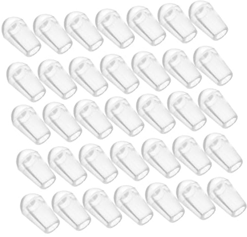 Transparente Rund Schutzkappen aus Pvc, Geschirrspüler | Kleine Endkappen für Körbe, Schutz gegen Grate und Rost, Leicht Aufsetzen, 200 Stück Packung