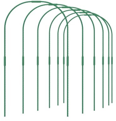 HKYBCF Arco da Giardino Kit di Supporto for la Crescita delle Piante in Acciaio, for Serra, Tunnel di piantagione, Supporto for capannone, Arco for Serra Rivestito in plastica, Fai da Te, Giardino