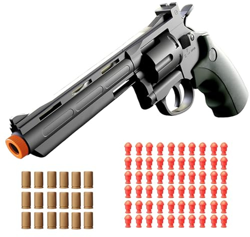 Toy Guns,Revolver Foam Soft Bullet,Revolver Toy, Toy Gun Foam Blaster, Educational Model Toys,Gifts for Ages 14+(Green)